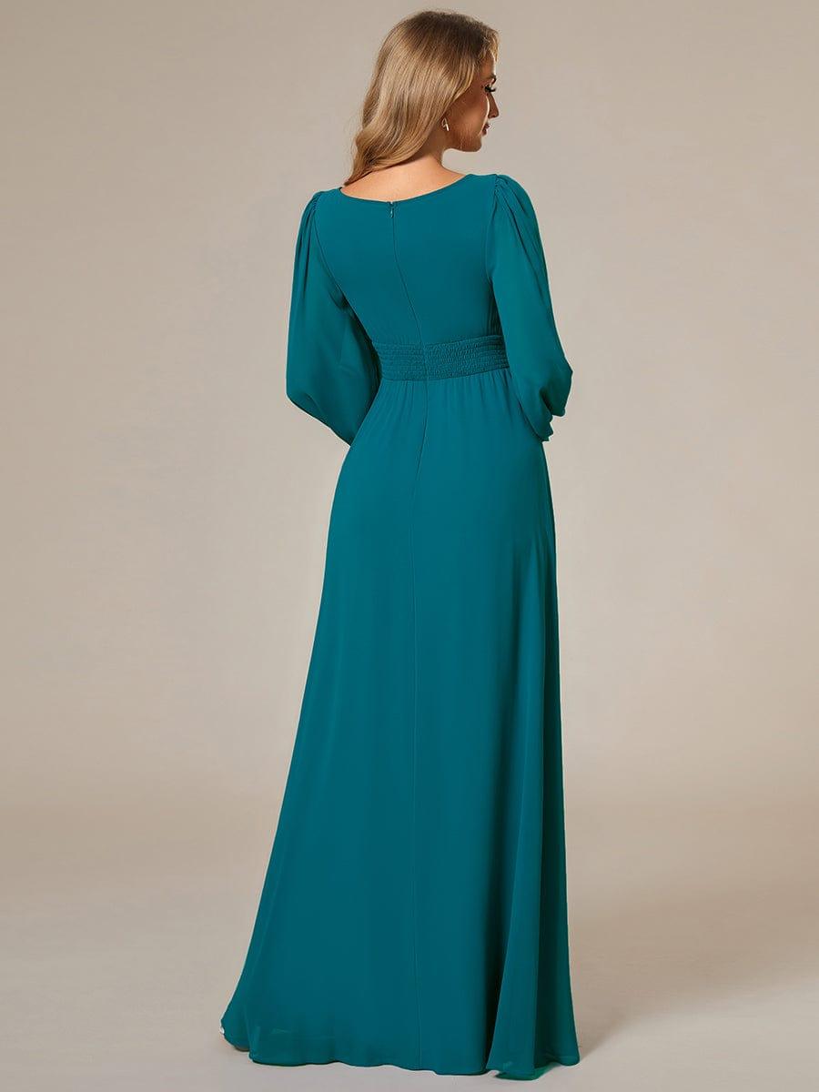 ever CELESTE|Chiffon Long Sleeve Floor Length Mother of The Bride Dress