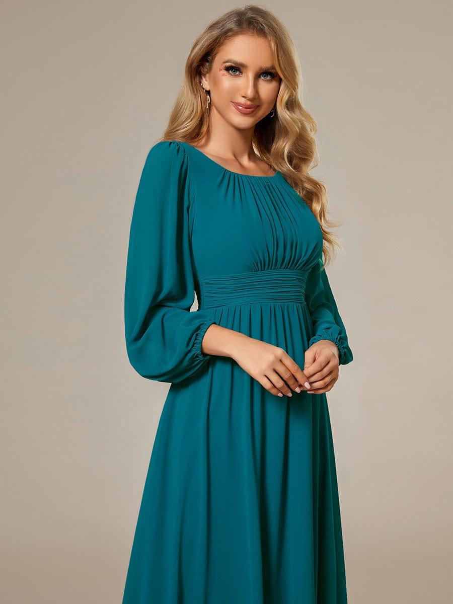 ever CELESTE|Chiffon Long Sleeve Floor Length Mother of The Bride Dress