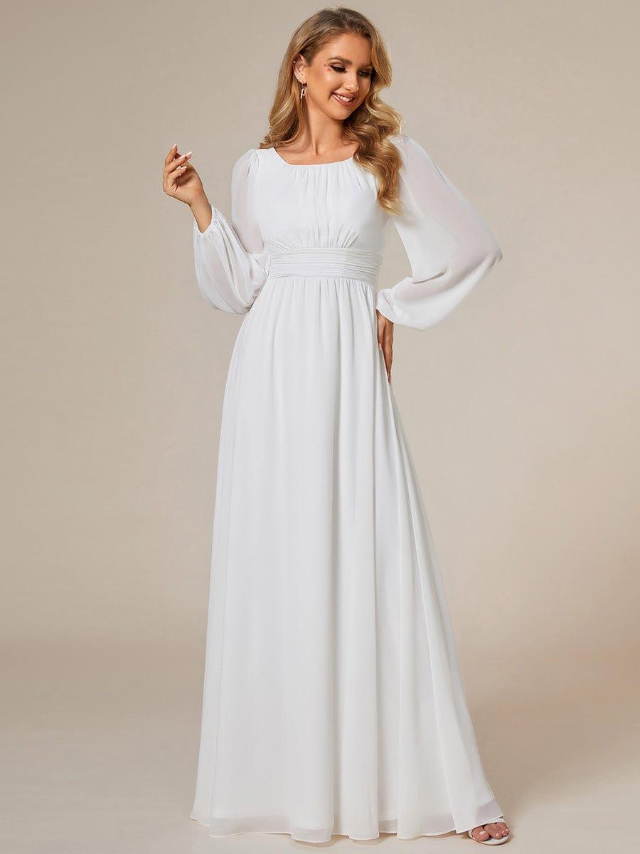 ever CELESTE|Chiffon Long Sleeve Floor Length Mother of The Bride Dress