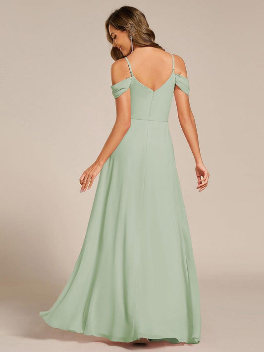 ever LIANNE|Multiway A-Line Off the Shoulder Chiffon Maxi Bridesmaid Dress