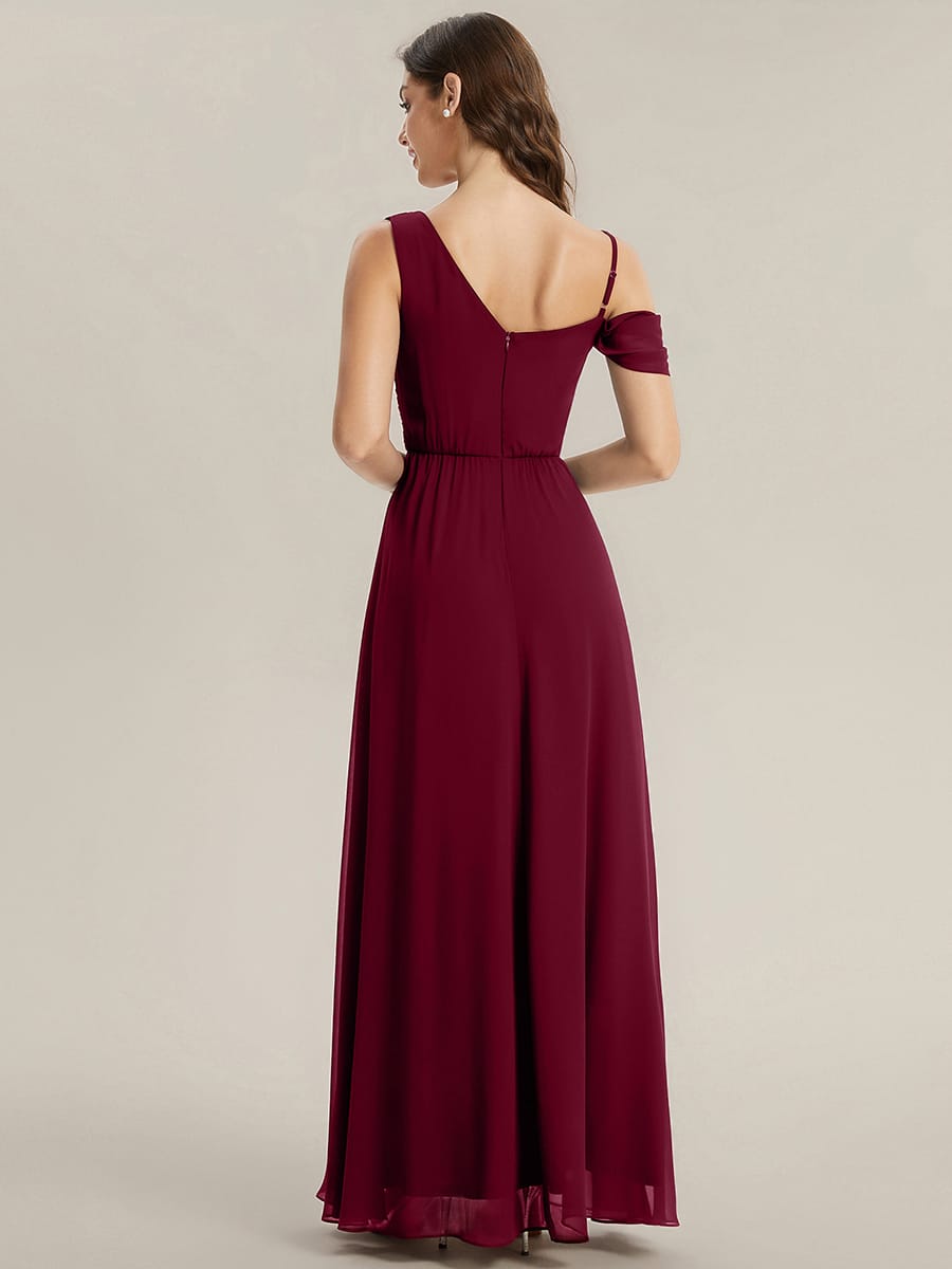 Thigh-High Slit Chiffon Sleeveless Dress