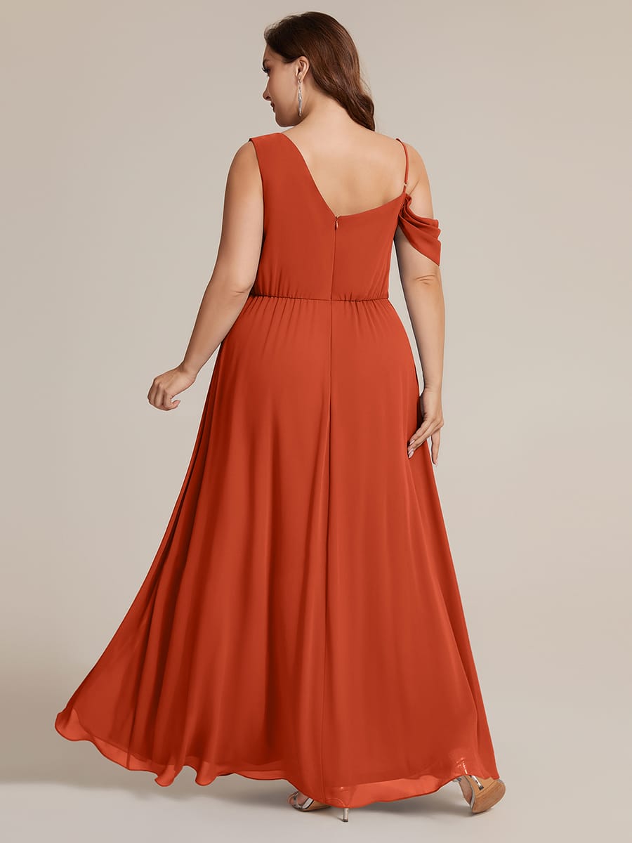 Thigh-High Slit Chiffon Sleeveless Dress
