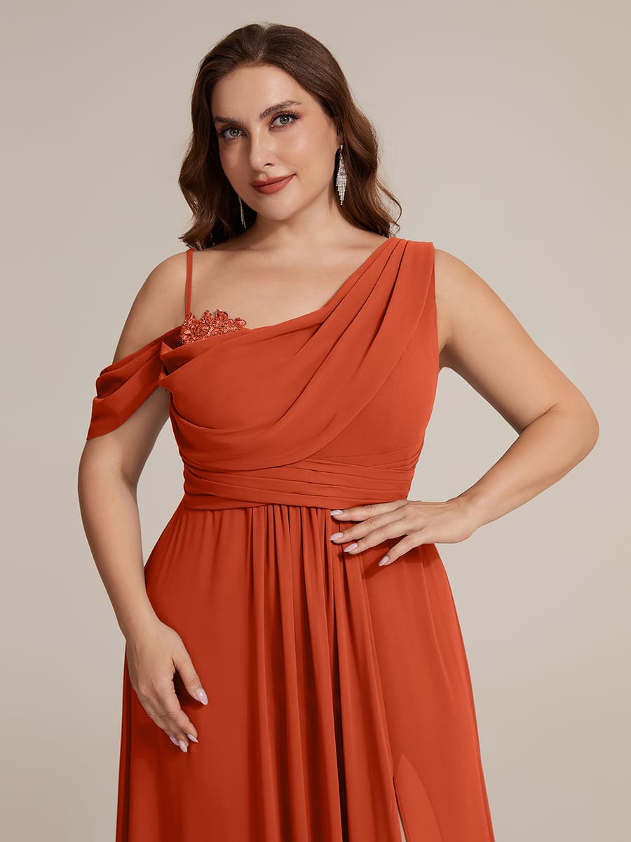 Thigh-High Slit Chiffon Sleeveless Dress