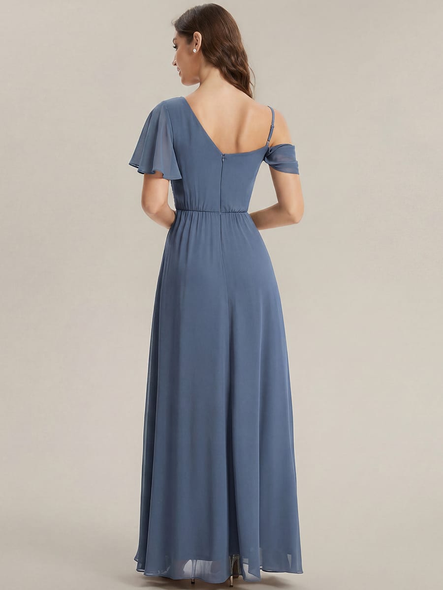 Thigh-High Slit Chiffon Sleeveless Dress