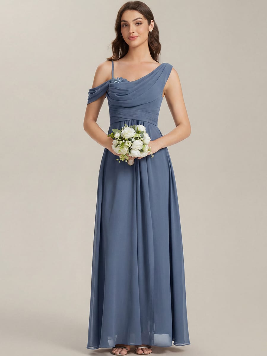 Thigh-High Slit Chiffon Sleeveless Dress