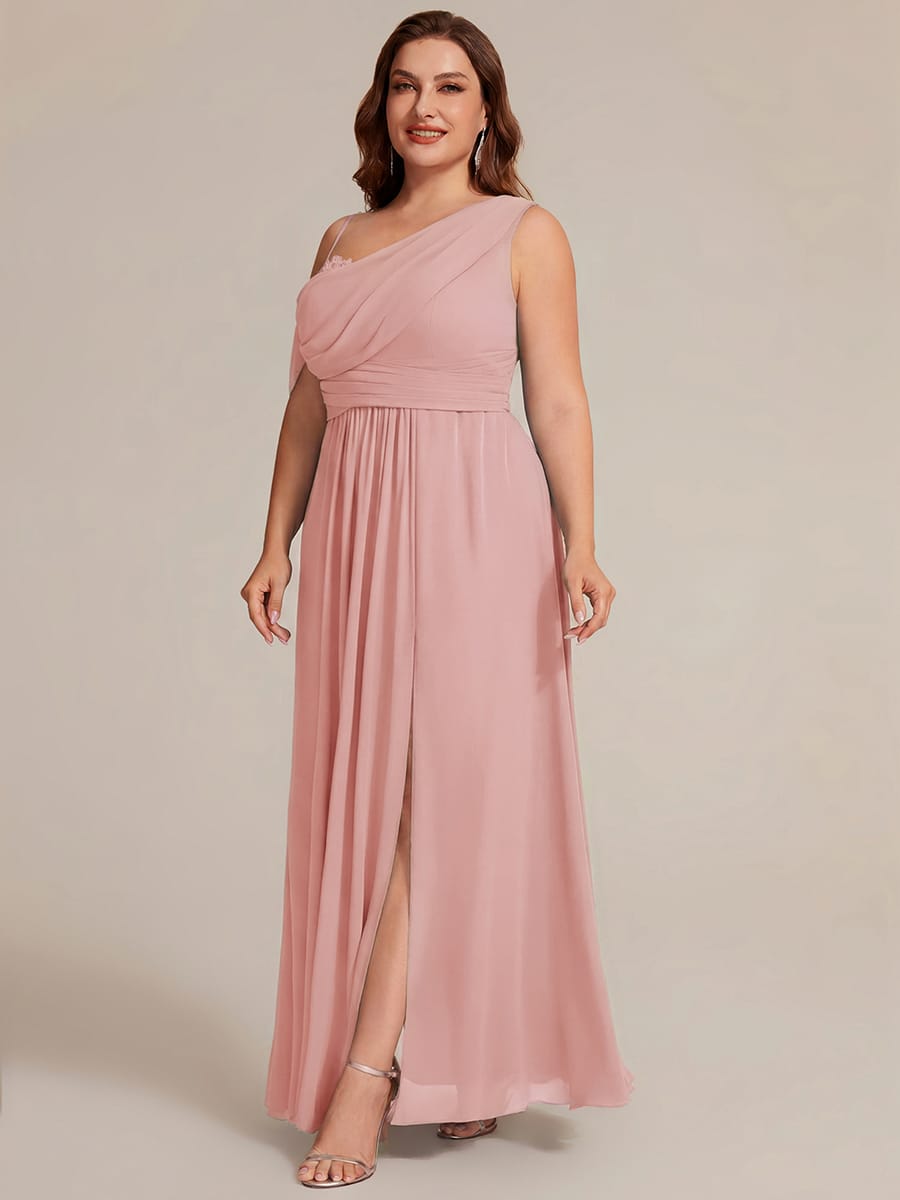 Thigh-High Slit Chiffon Sleeveless Dress