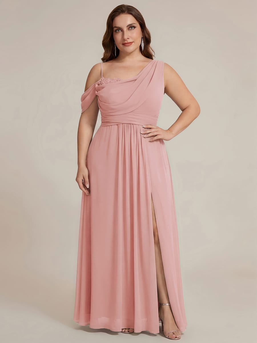 Thigh-High Slit Chiffon Sleeveless Dress