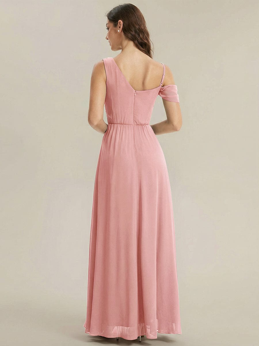 Thigh-High Slit Chiffon Sleeveless Dress