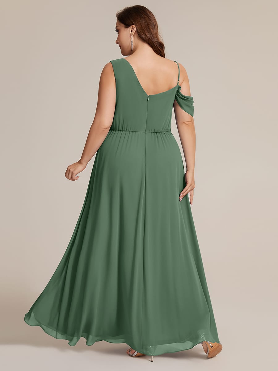 Thigh-High Slit Chiffon Sleeveless Dress