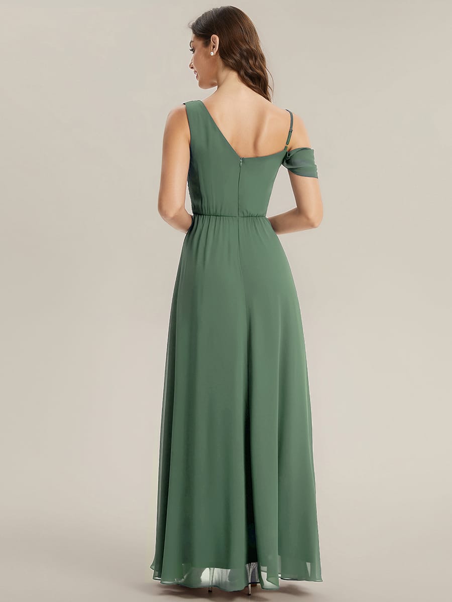 Thigh-High Slit Chiffon Sleeveless Dress