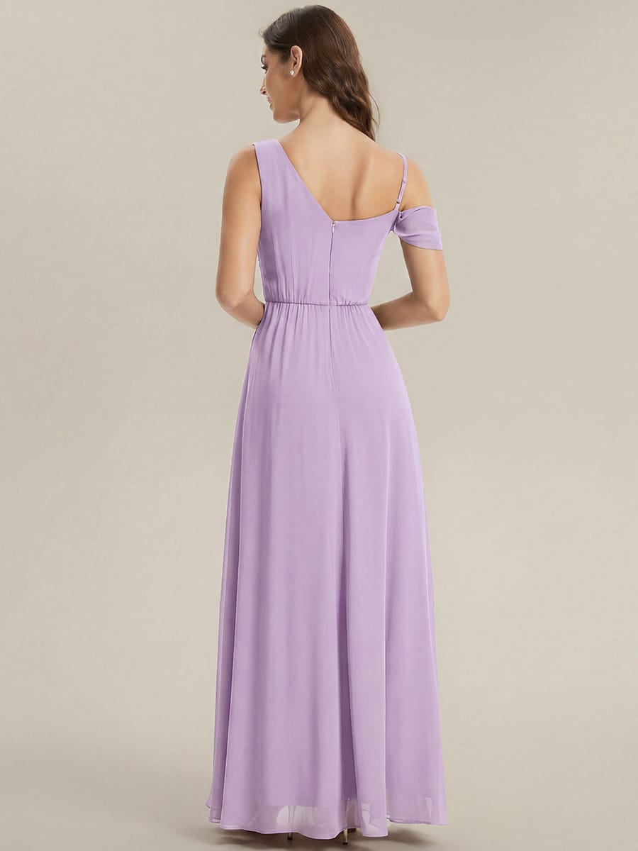 Thigh-High Slit Chiffon Sleeveless Dress