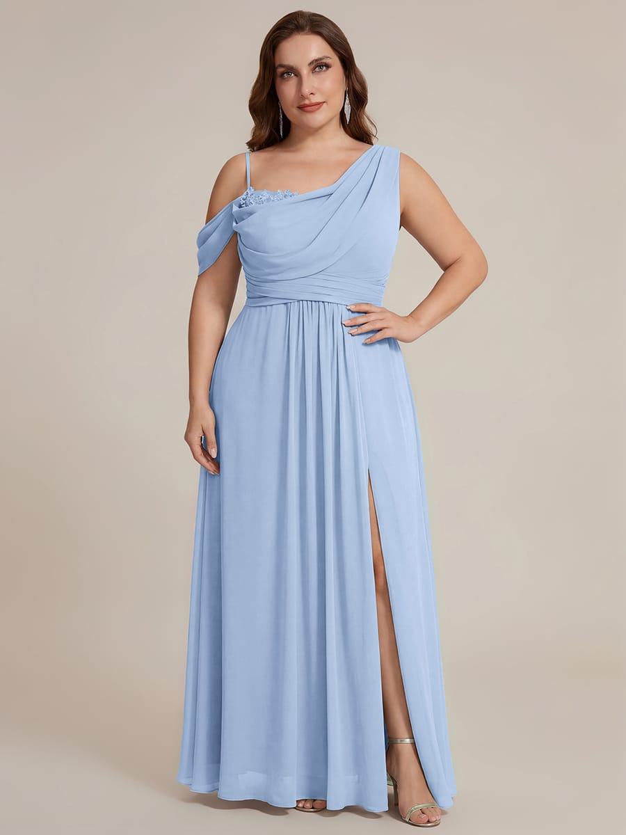 Thigh-High Slit Chiffon Sleeveless Dress