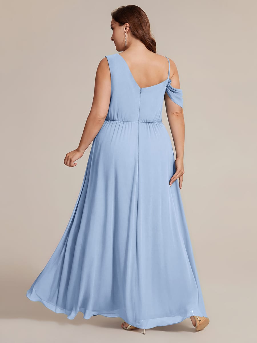 Thigh-High Slit Chiffon Sleeveless Dress
