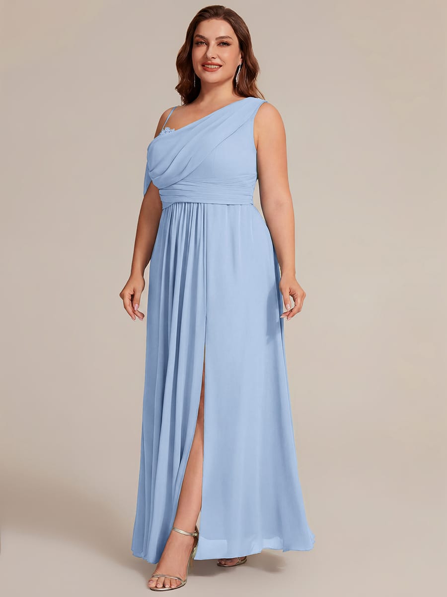 Thigh-High Slit Chiffon Sleeveless Dress