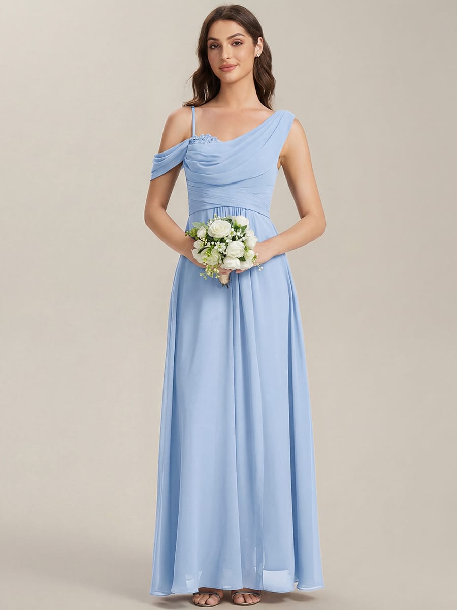 Thigh-High Slit Chiffon Sleeveless Dress
