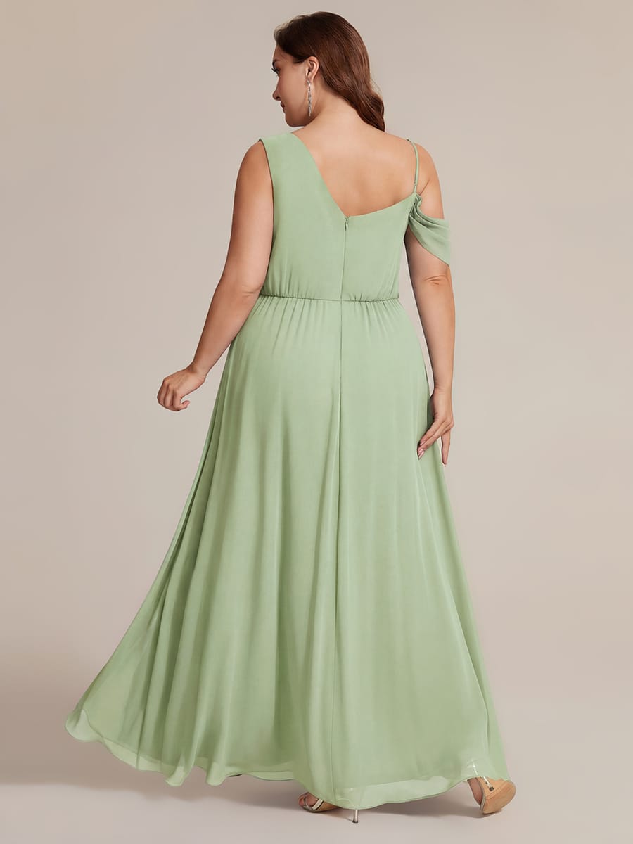 Thigh-High Slit Chiffon Sleeveless Dress