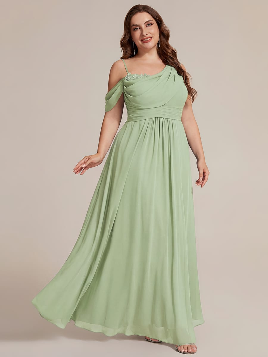Thigh-High Slit Chiffon Sleeveless Dress