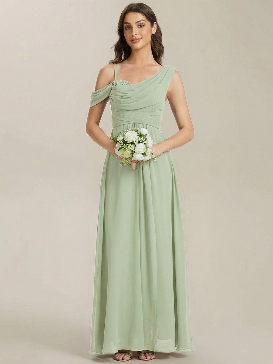 Thigh-High Slit Chiffon Sleeveless Dress