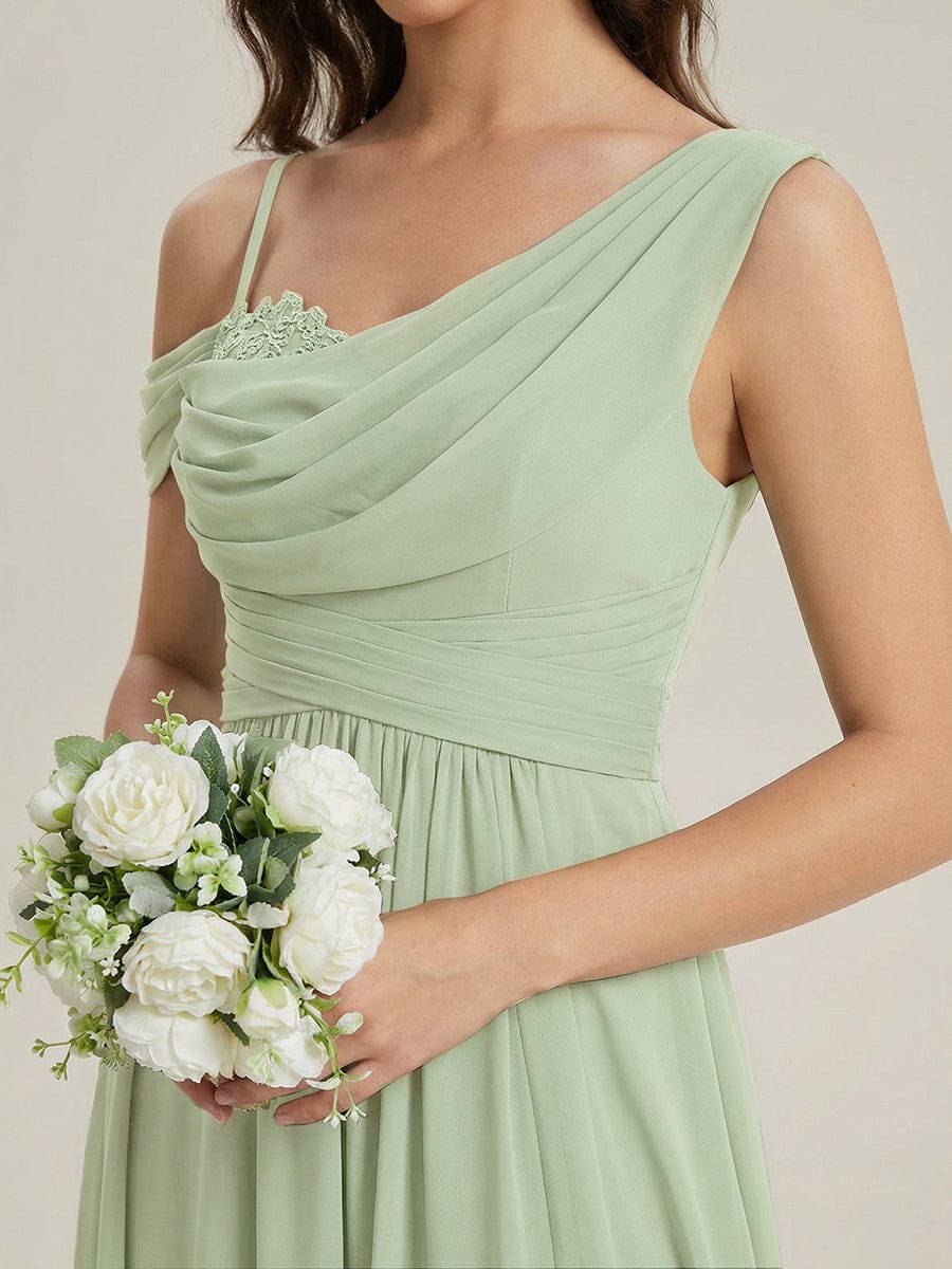 Thigh-High Slit Chiffon Sleeveless Dress