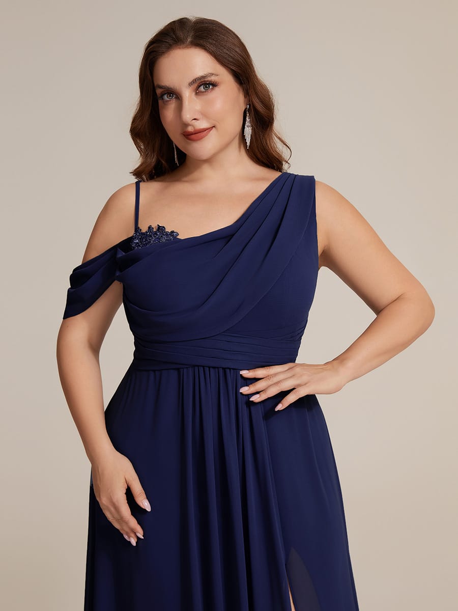 Thigh-High Slit Chiffon Sleeveless Dress