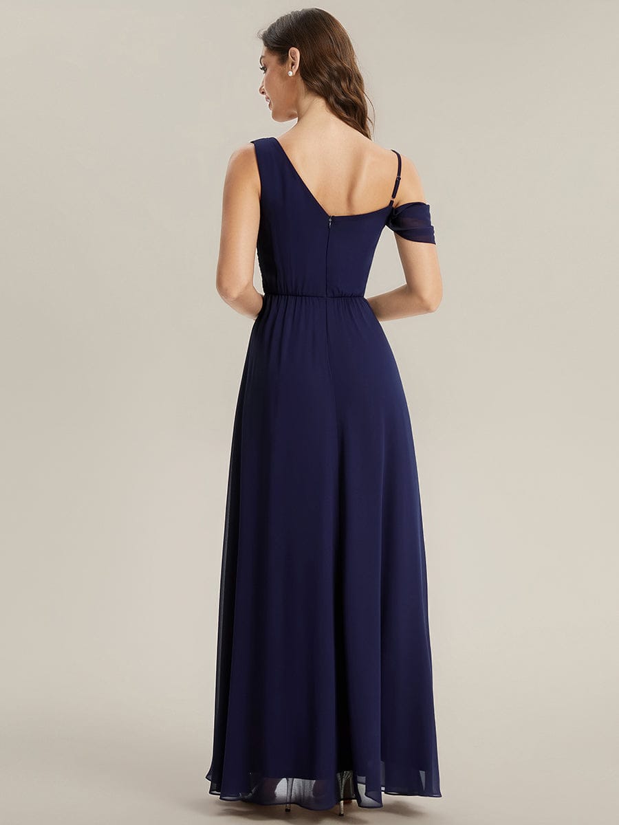 Thigh-High Slit Chiffon Sleeveless Dress