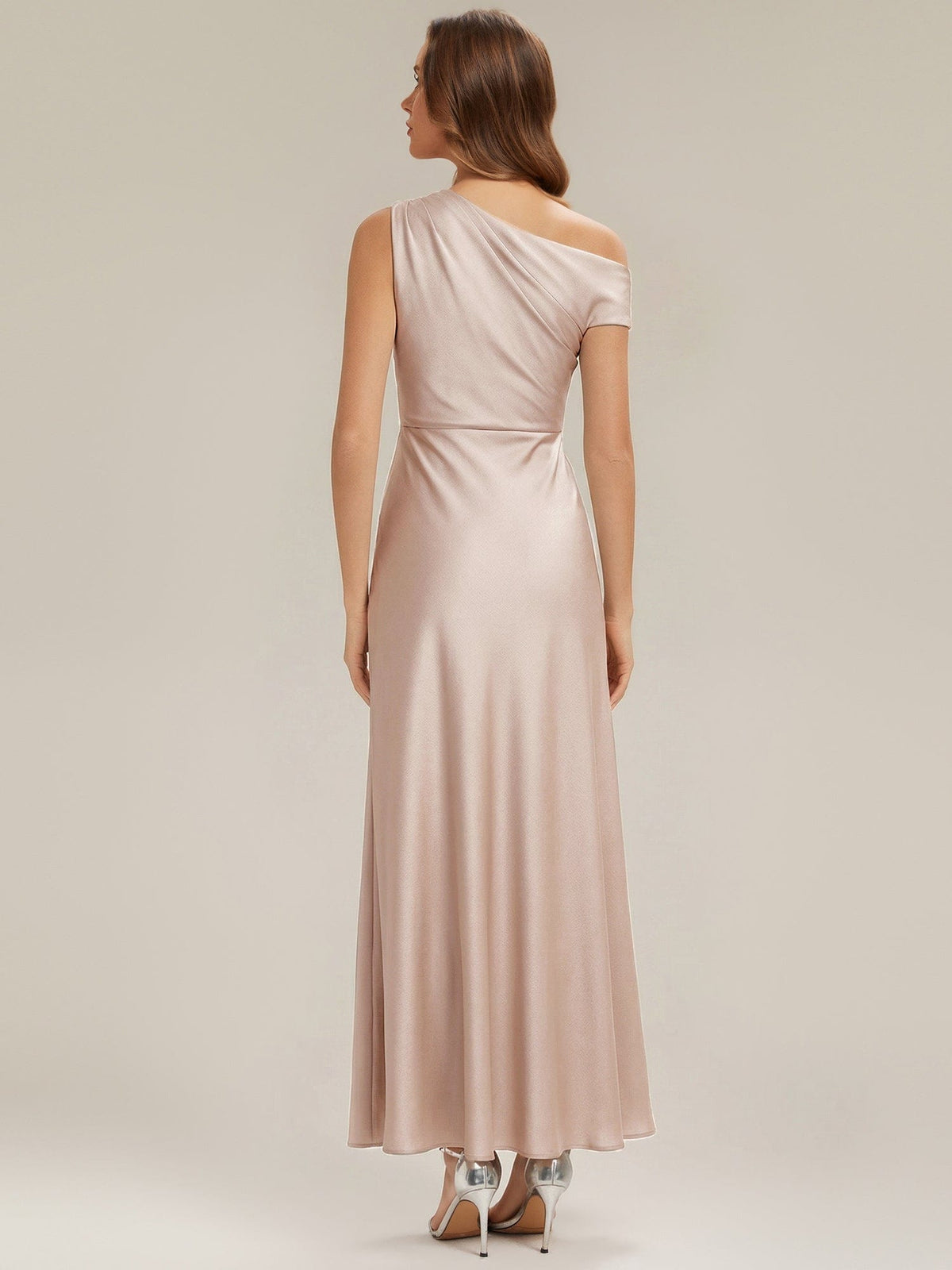 ever OPAL|Convertible Satin Drop Shoulder Sleeve Dress