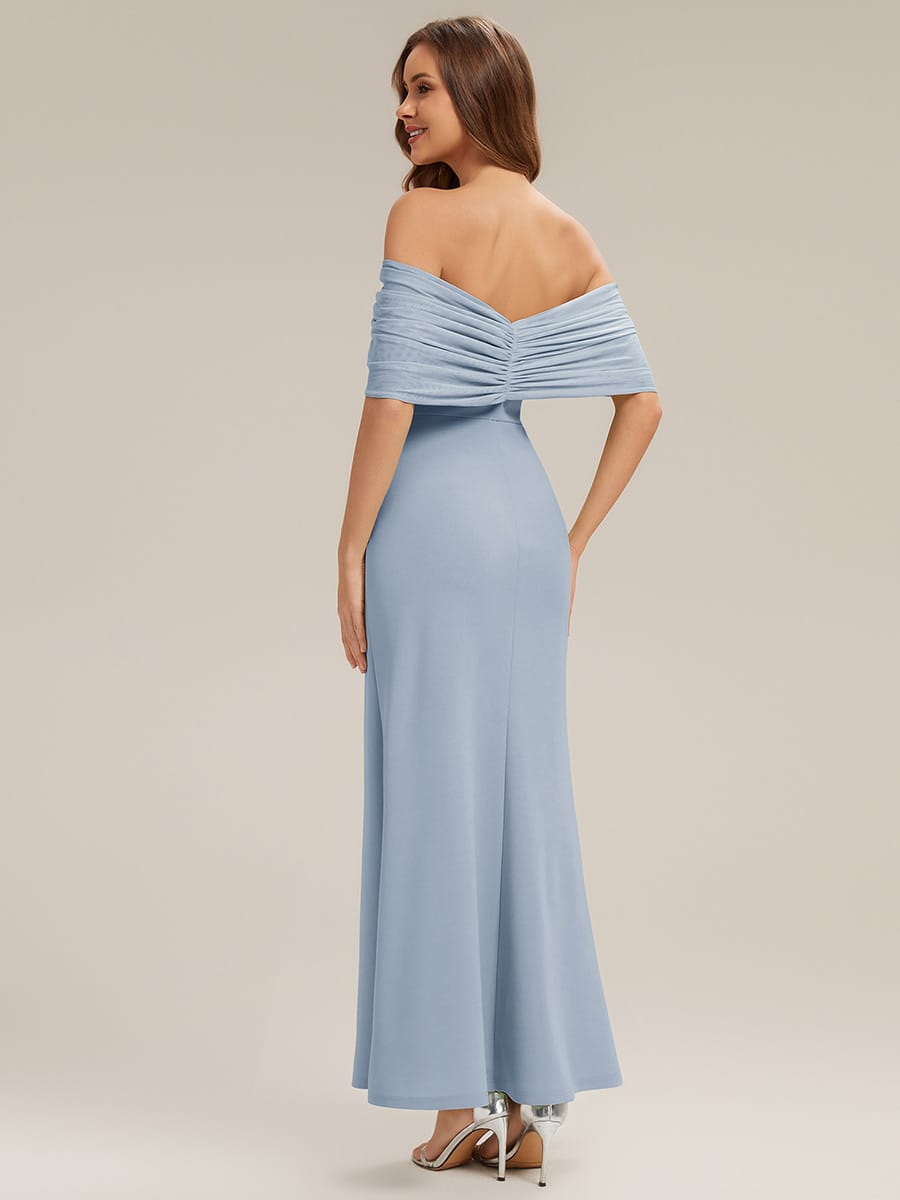 Bow Knit Drop Shoulder Sleeve Dress