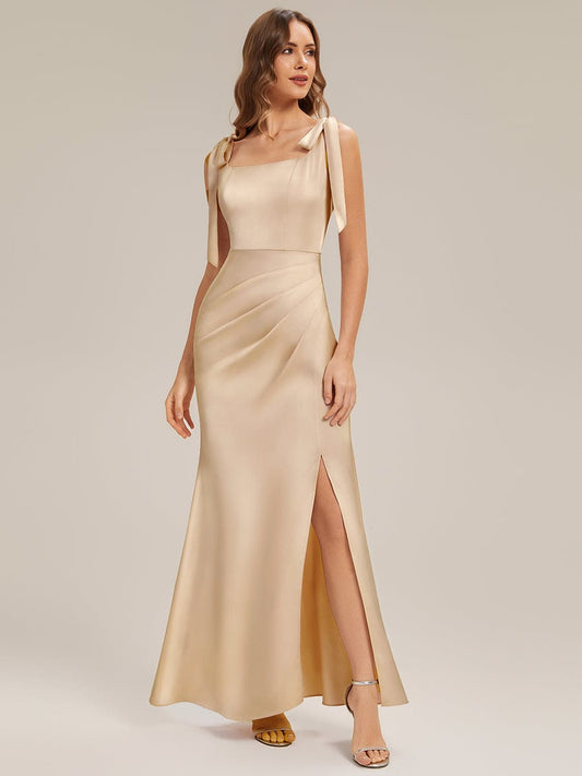 ever LUNA|Flowing Ribbons Satin Sleeveless Dress