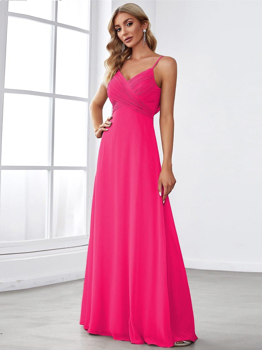 ever NOVA|Sweetheart Draped Back Maxi Bridesmaid Dress