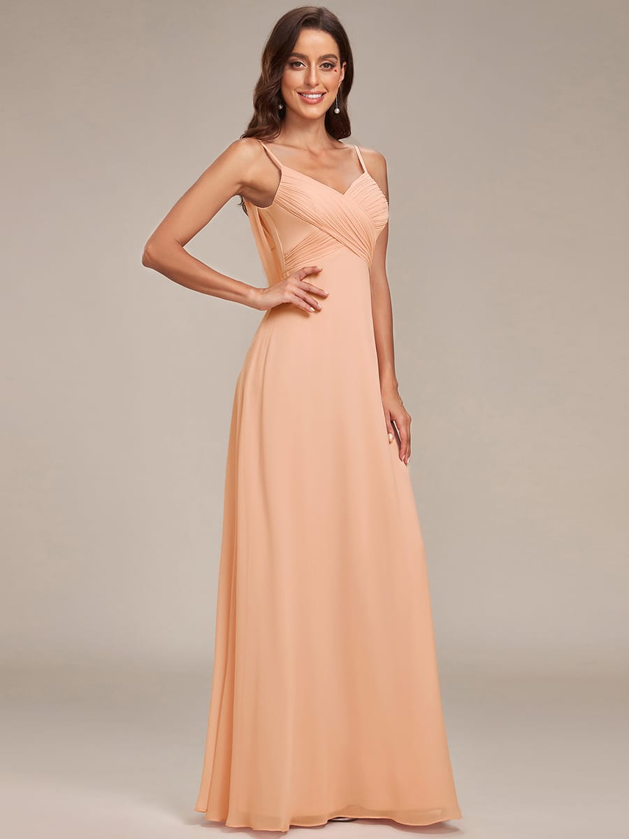 ever NOVA|Sweetheart Draped Back Maxi Bridesmaid Dress
