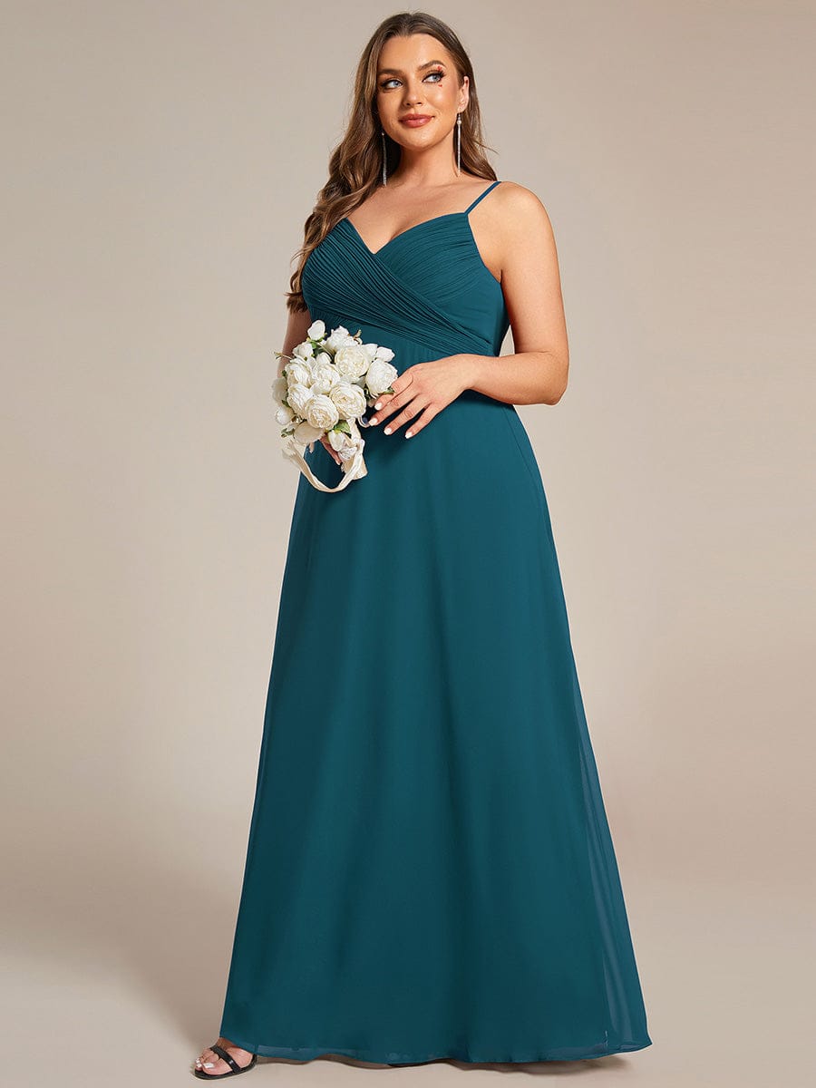 ever NOVA|Sweetheart Draped Back Maxi Bridesmaid Dress