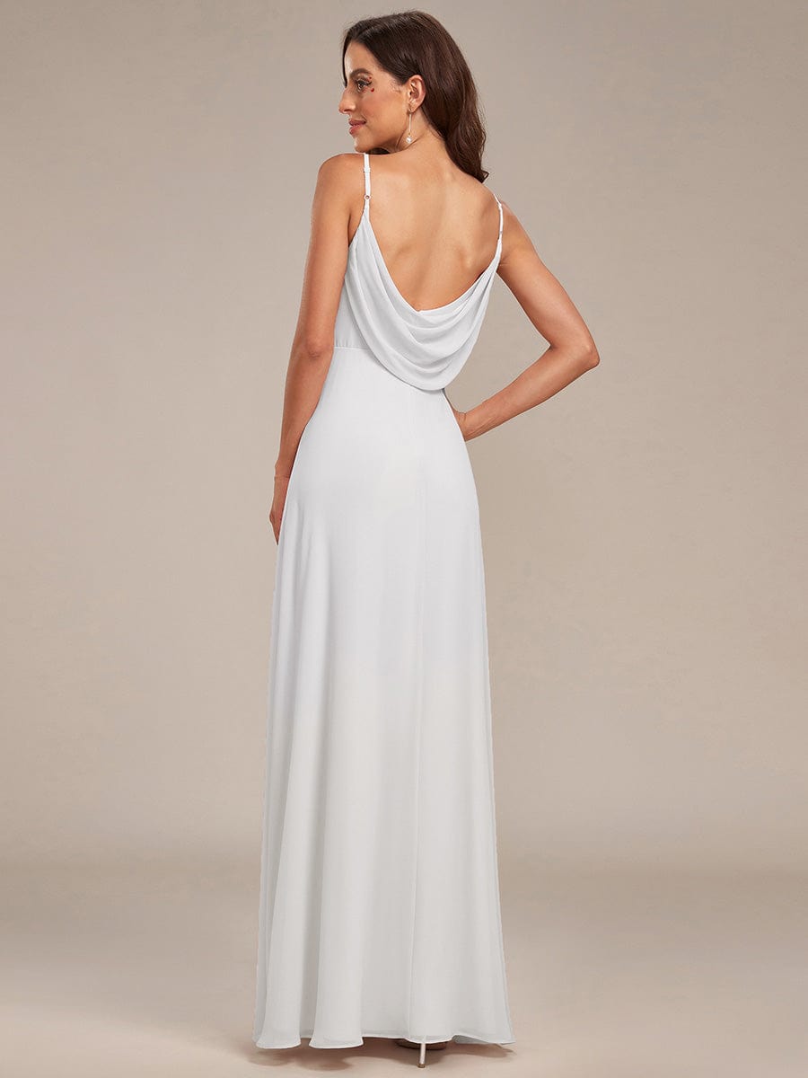ever NOVA|Sweetheart Draped Back Maxi Bridesmaid Dress