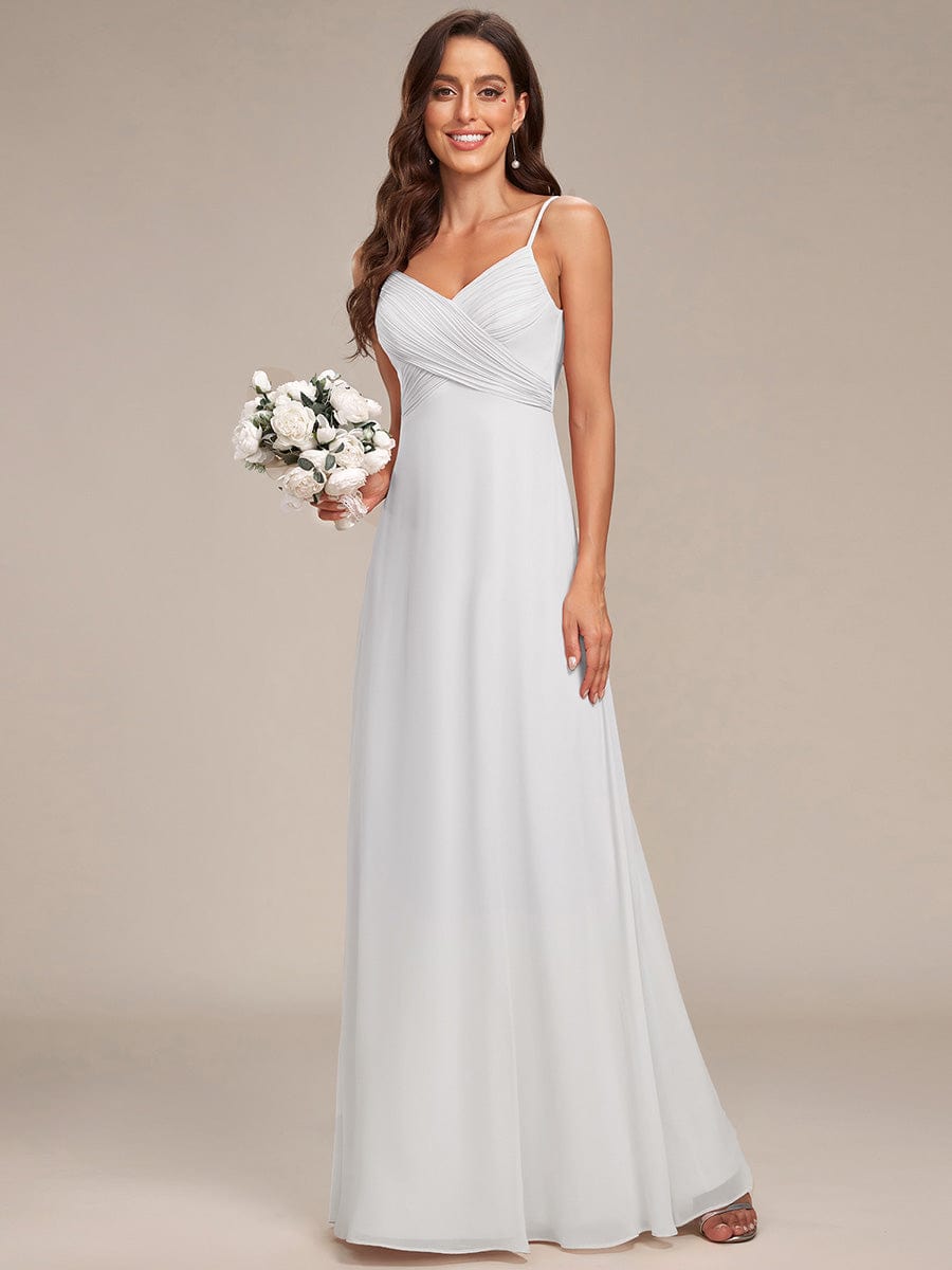 ever NOVA|Sweetheart Draped Back Maxi Bridesmaid Dress