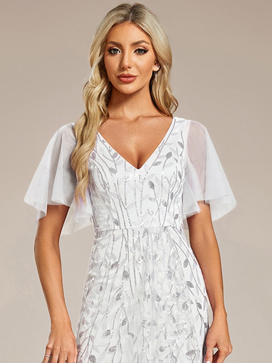 ever ALIX|V-Neck Sequined Mother of The Bride Dresses