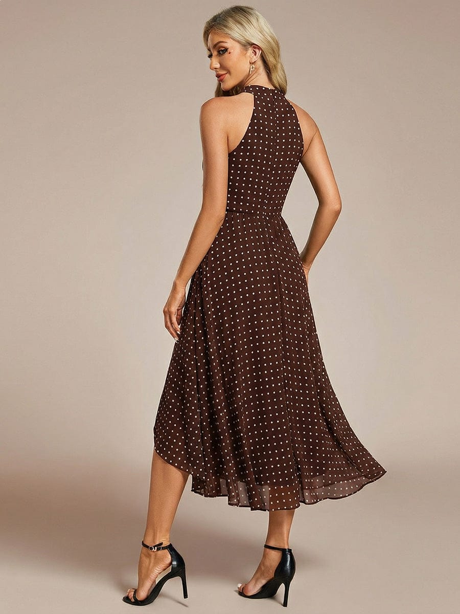 ever POSIE|Midi A-Line Halter Neck Chiffon Dress