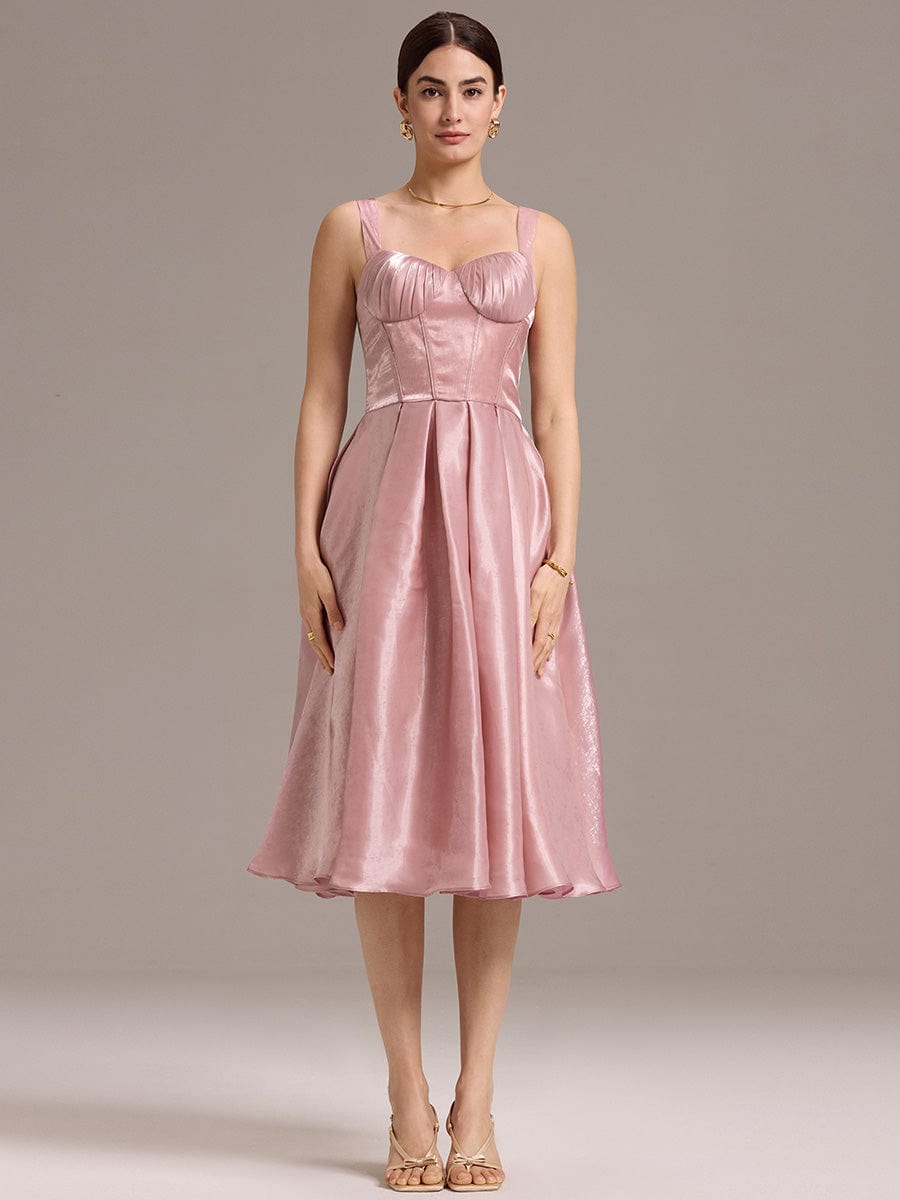 Corset Satin A-line Guest Dress (Final Sale)