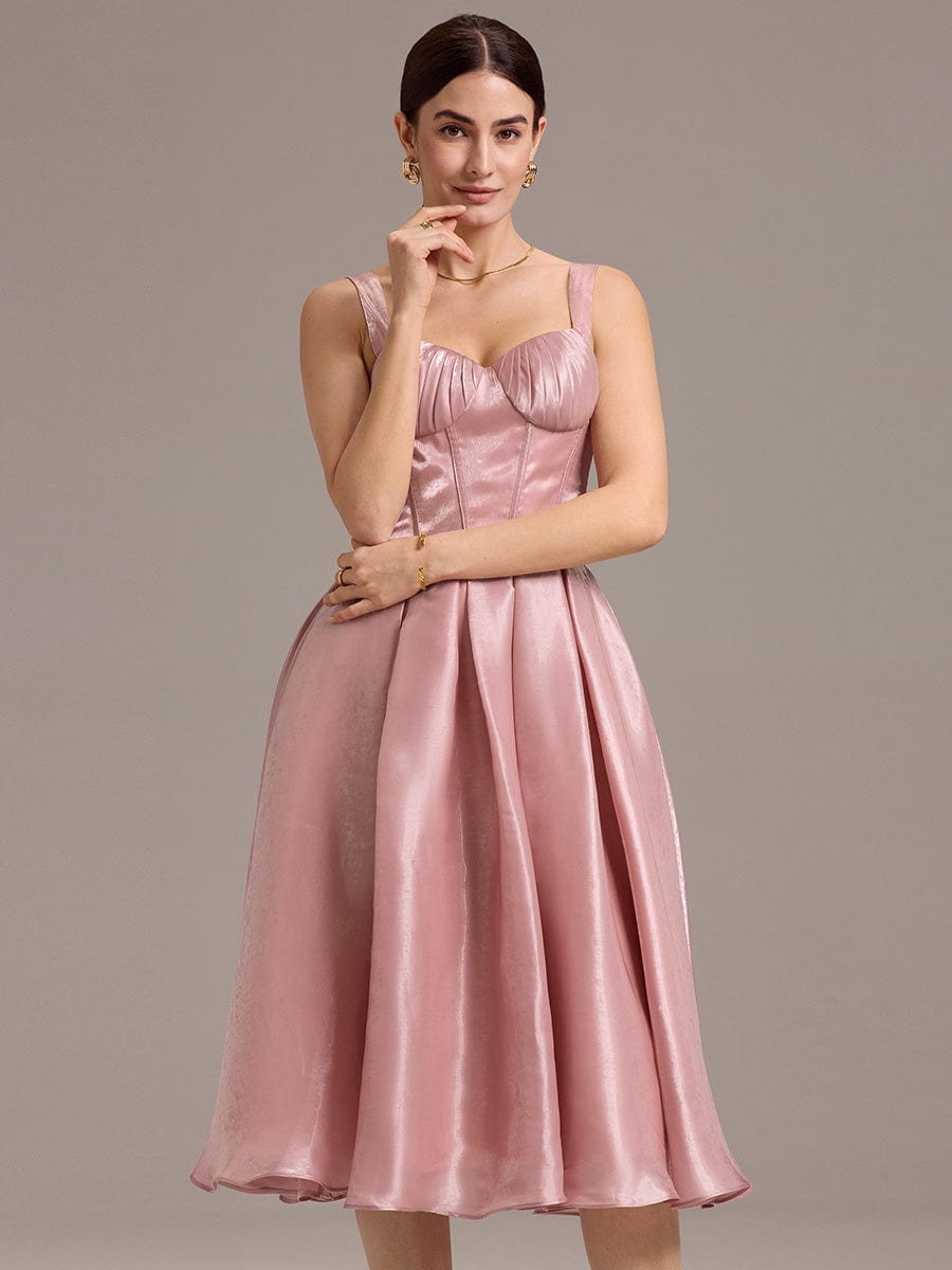 Corset Satin A-line Guest Dress (Final Sale)