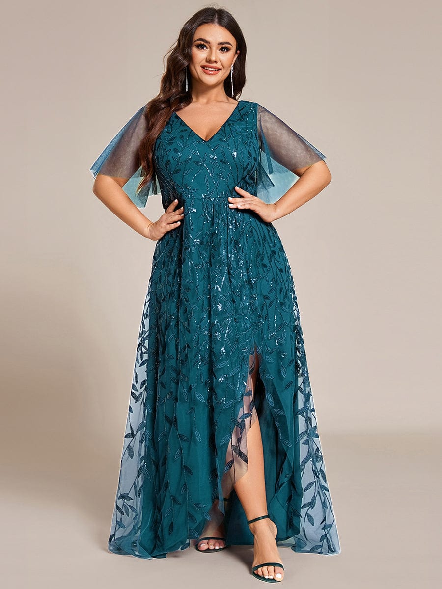 ever ALIX|V-Neck Sequined Mother of The Bride Dresses
