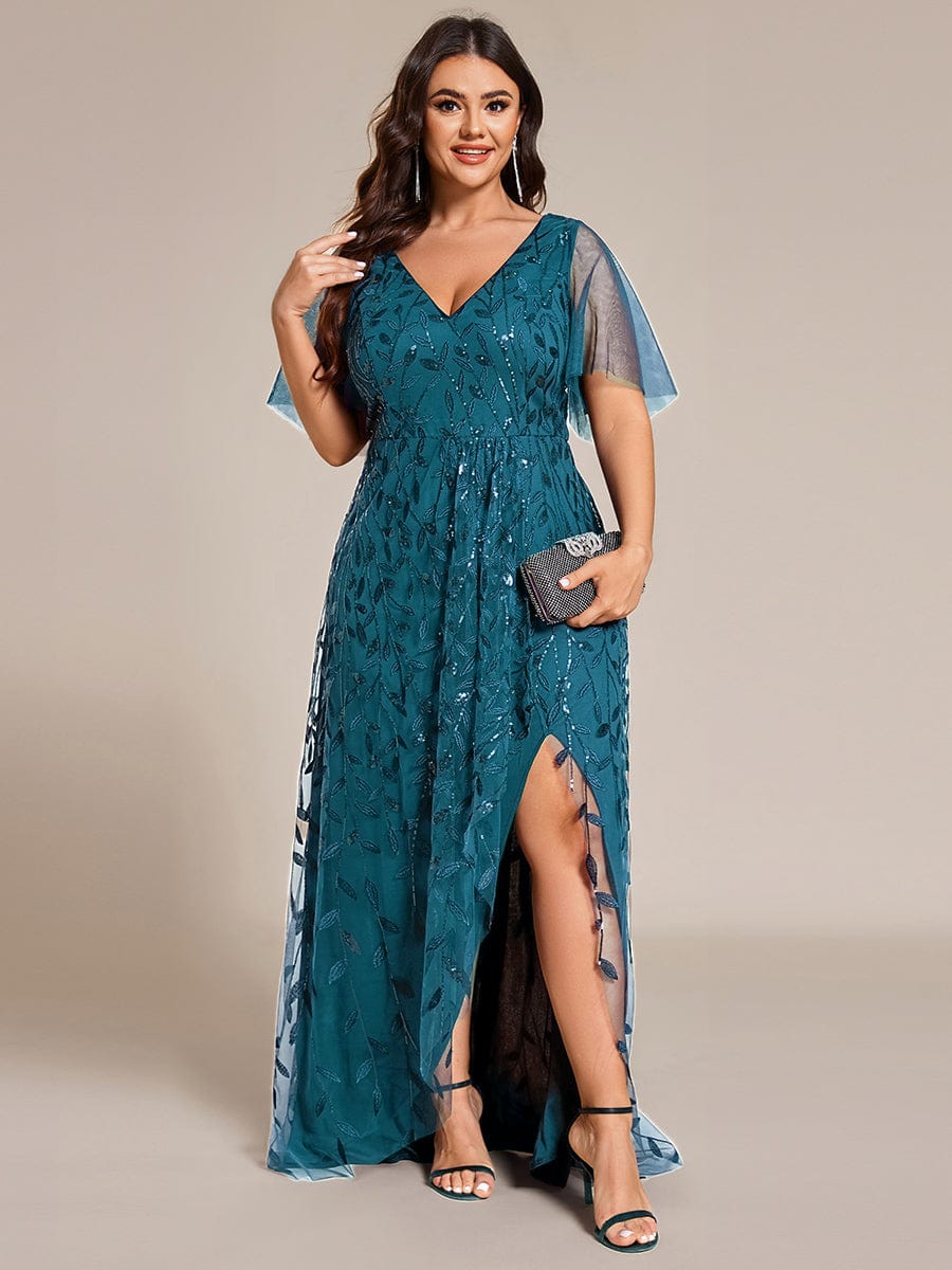 ever ALIX|V-Neck Sequined Mother of The Bride Dresses