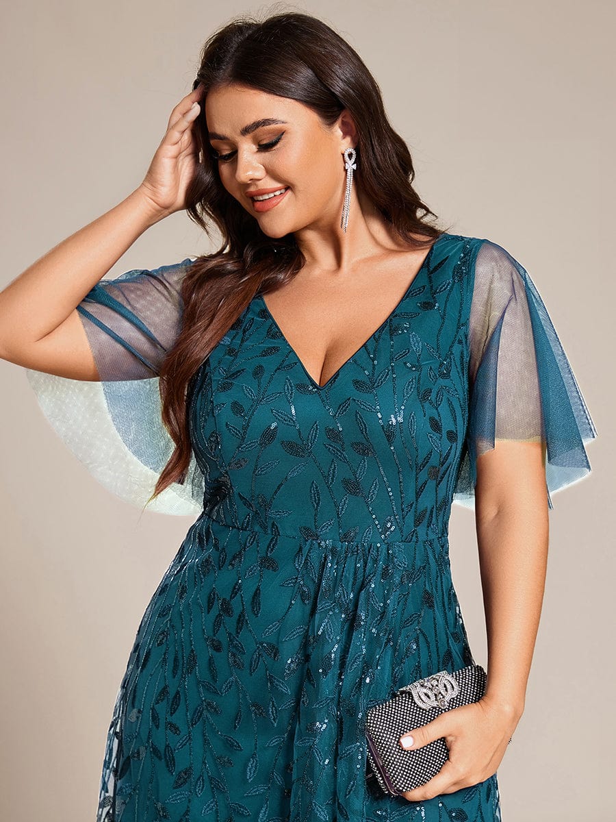 ever ALIX|V-Neck Sequined Mother of The Bride Dresses