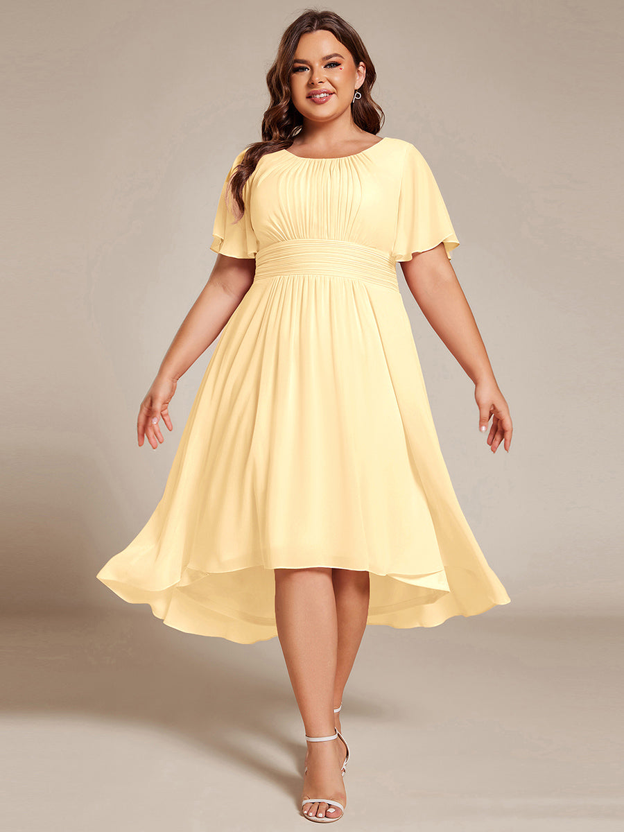 ever EDEN|Flowy Chiffon A-Line Knee Length Mother of The Bride Dress