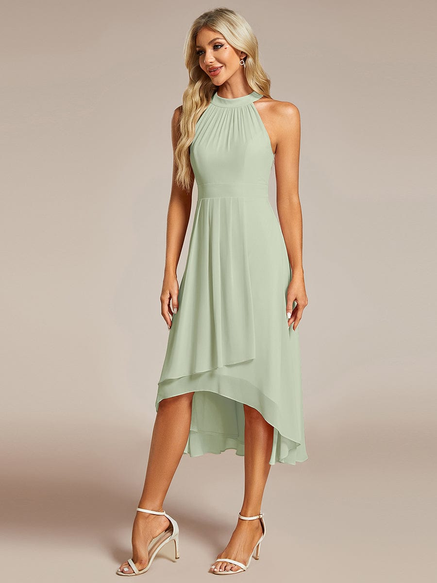 ever POSIE|Midi A-Line Halter Neck Chiffon Dress