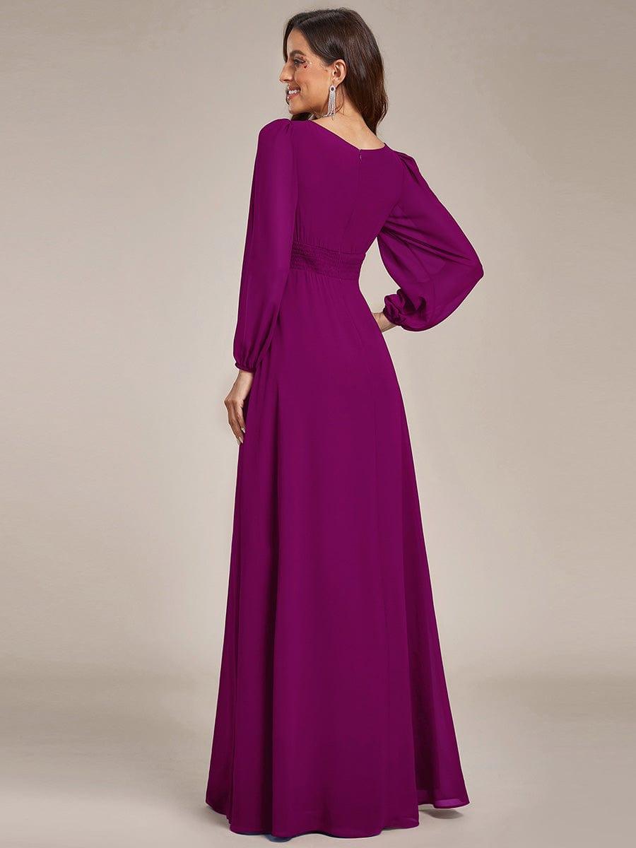 ever CELESTE|Chiffon Long Sleeve Floor Length Mother of The Bride Dress