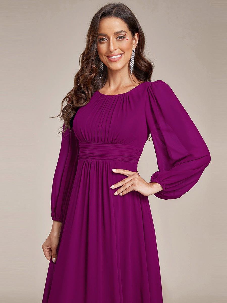 ever CELESTE|Chiffon Long Sleeve Floor Length Mother of The Bride Dress